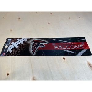 Atlanta Falcons Bumper Sticker Football NFL Brand Glitter‎ Design Licensed